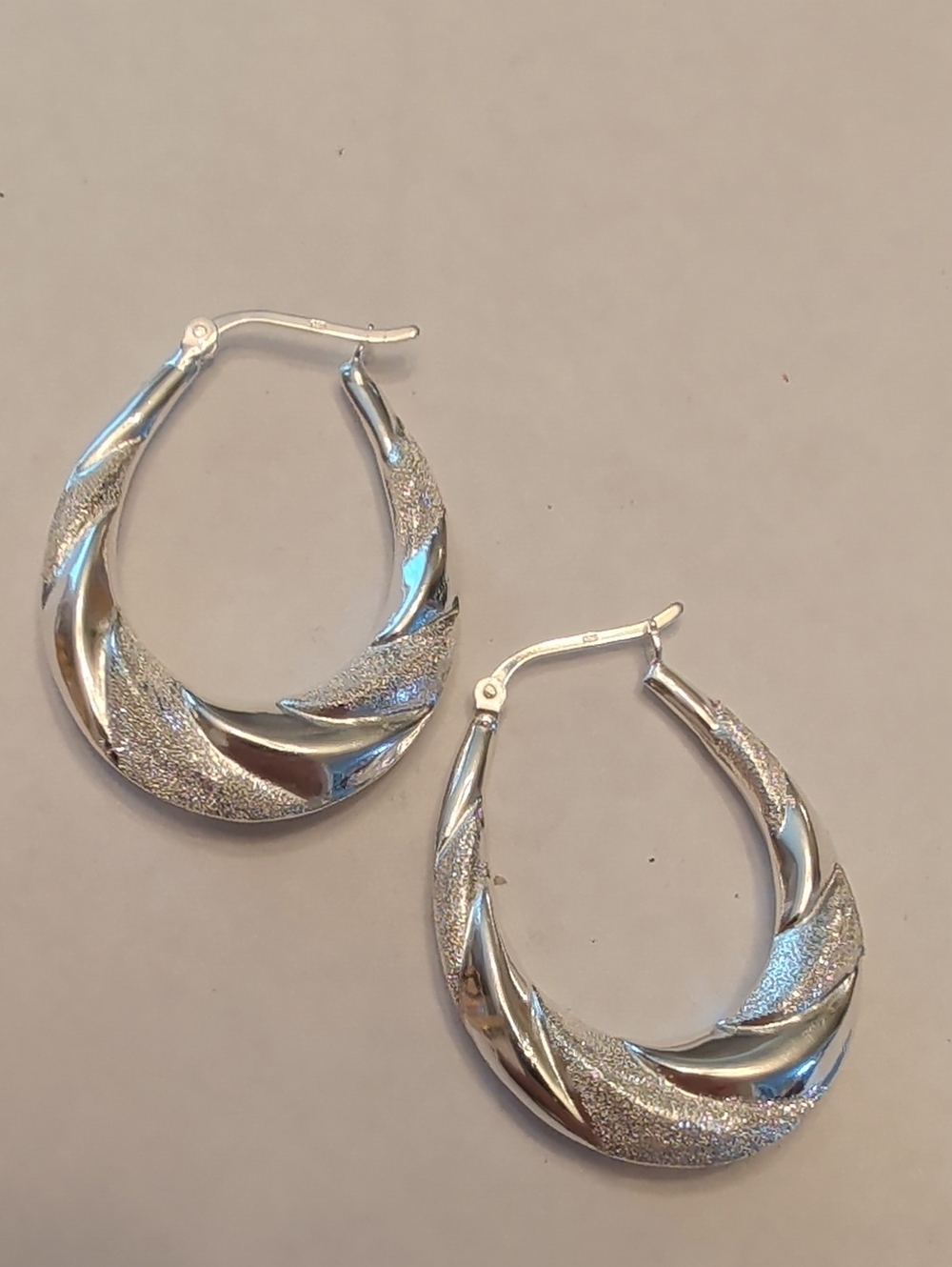 Sterling Silver Twisted Hoop Earrings - Elegant Women’s Jewelry
